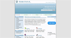 Desktop Screenshot of biologie-schule.de