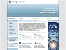Tablet Screenshot of biologie-schule.de